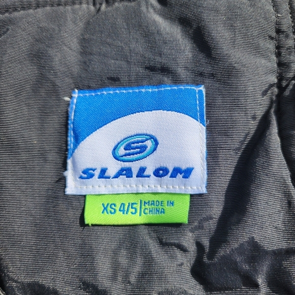Slalom Unisex Children's Black Snow bib Ski pants Size XS 4/5 - Picture 3 of 11